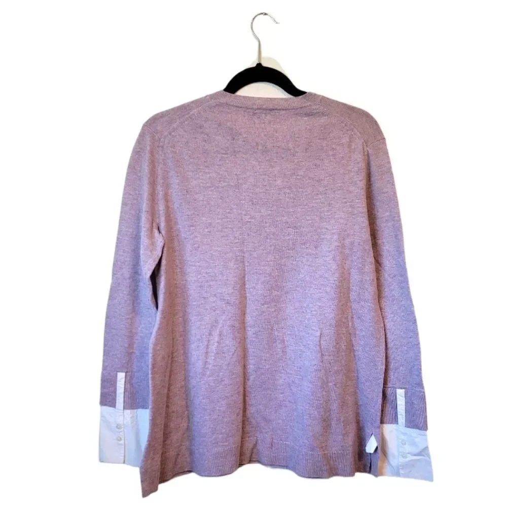 J. Crew Women's Lilac Wool Blend Sweater Size M